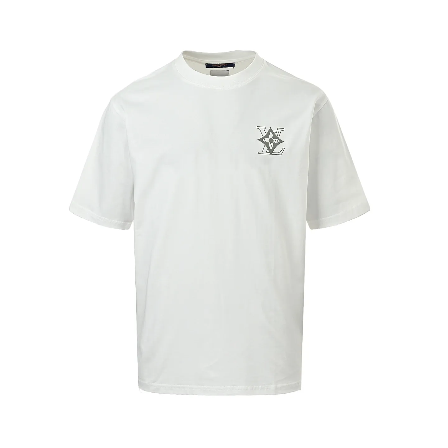 Louis Vuitton/Louis Vuitton back four-leaf clover signature foam printed short sleeves